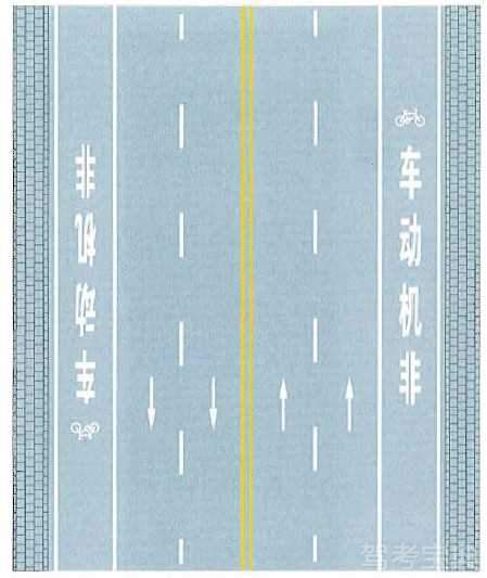 非机动车道线