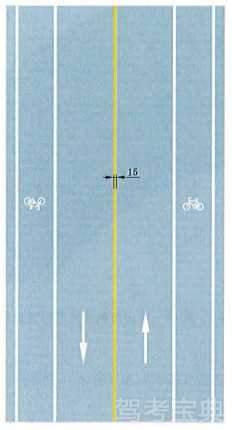 黄色单实线禁止跨越对向车行道分界线